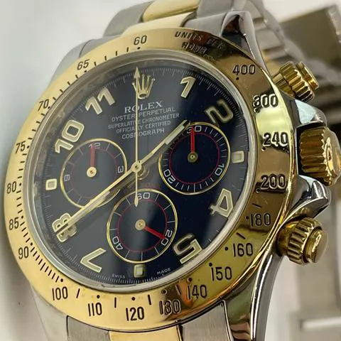 Rolex Daytona 116523 40mm Yellow gold and Stainless steel Blue 3