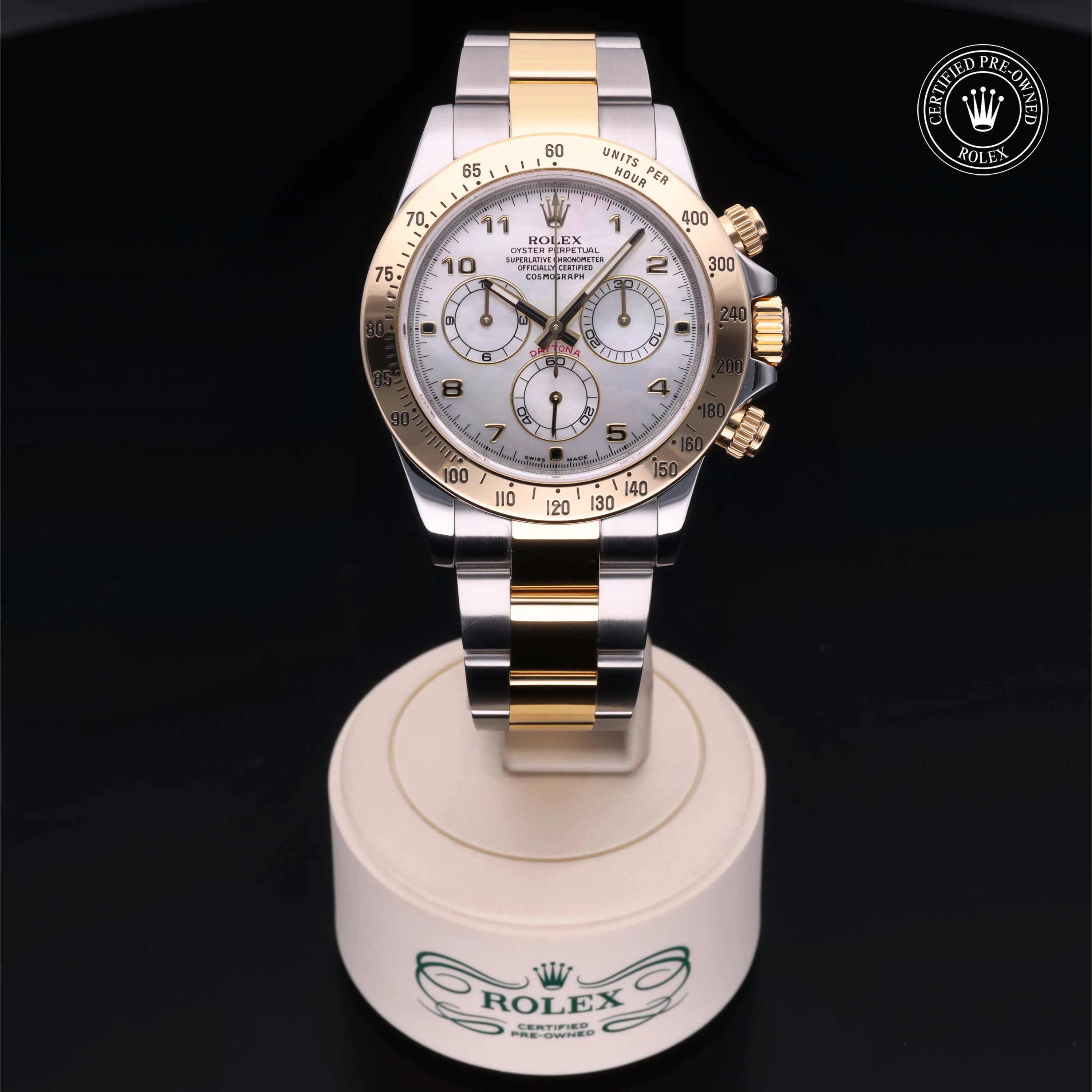 Rolex Daytona 116523 40mm Yellow gold and Stainless steel White 1