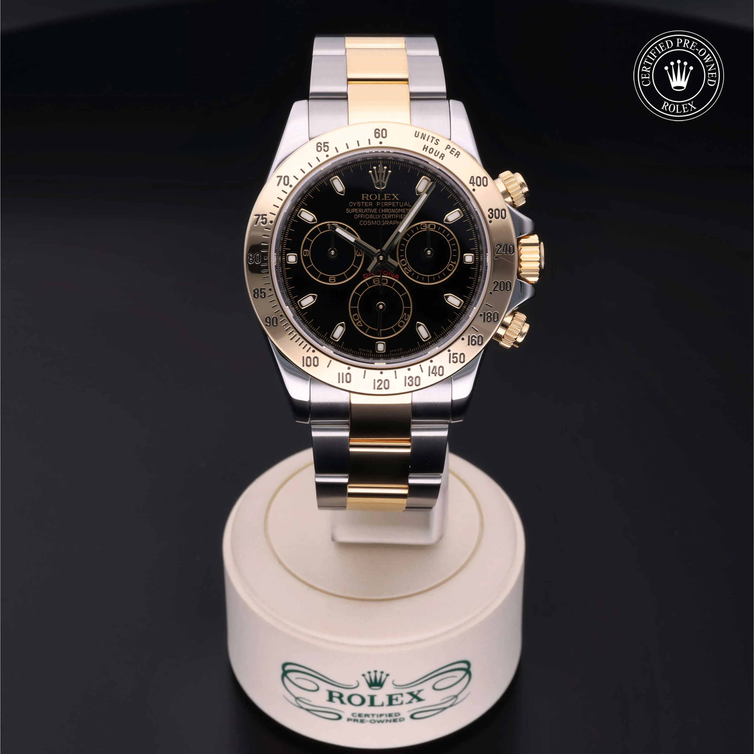 Rolex Daytona 116523 40mm Yellow gold and Stainless steel Black 1