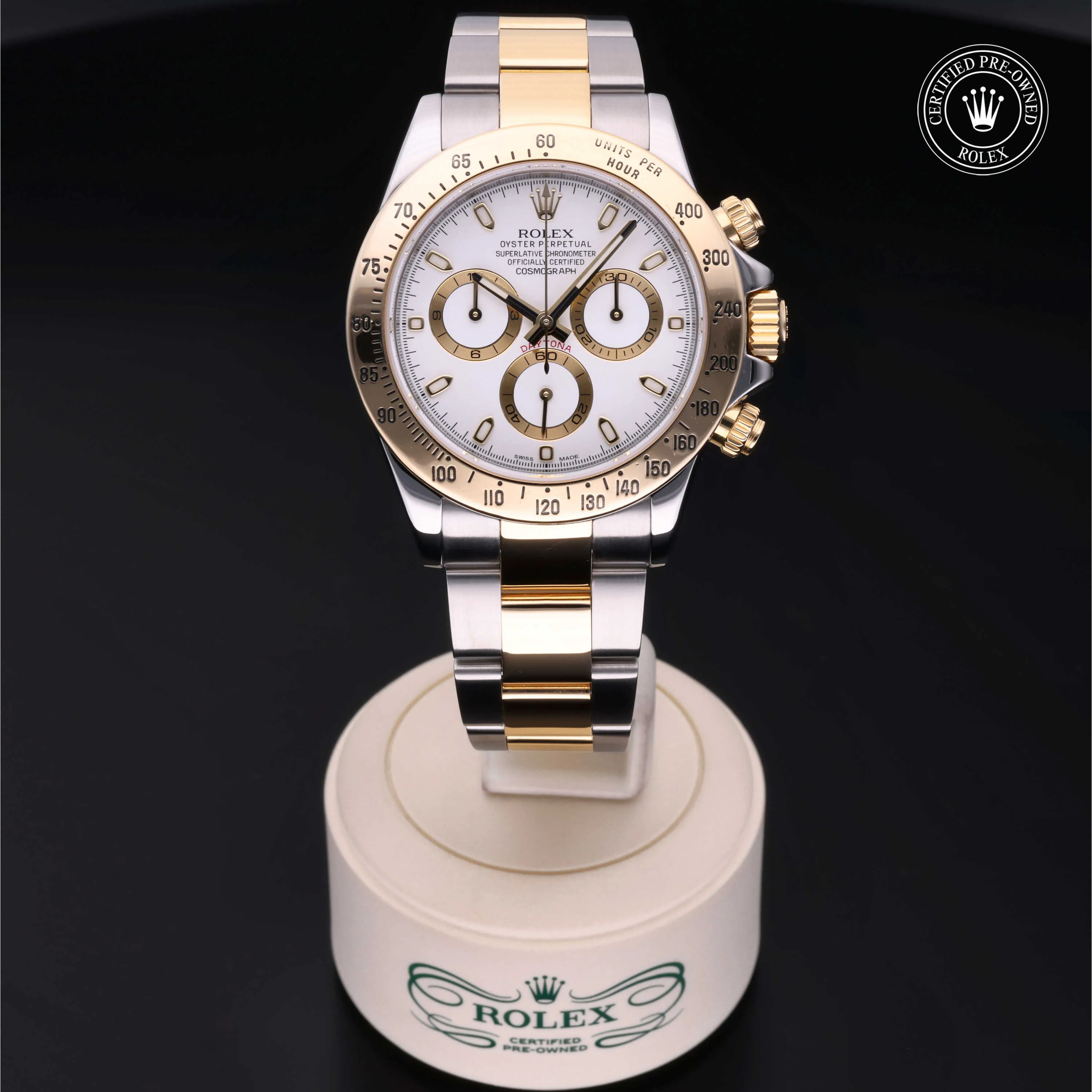 Rolex Daytona 116523 40mm Yellow gold and Stainless steel White 1