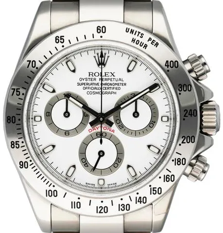 Rolex Daytona 16520 40mm Stainless steel White