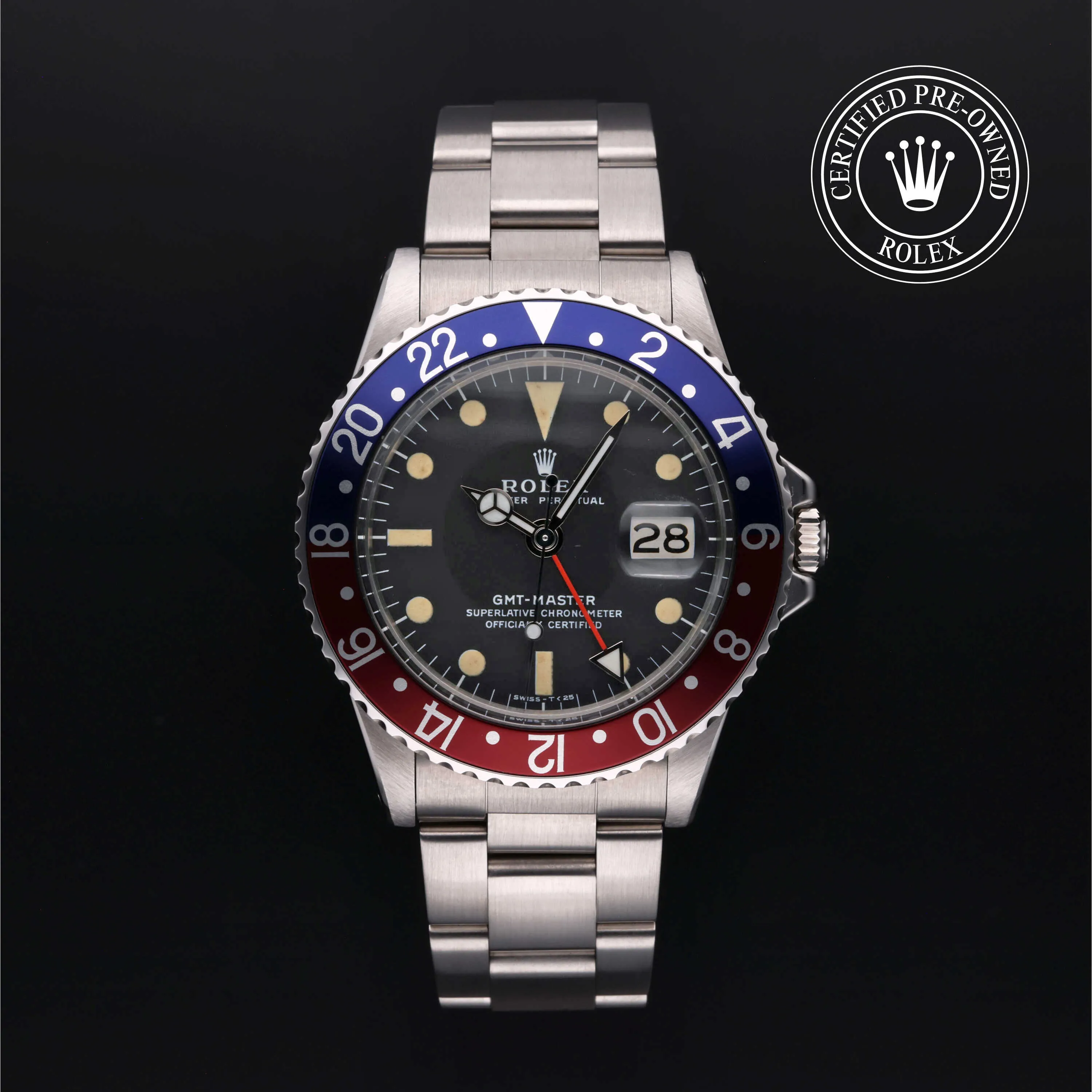 Rolex GMT-Master 16750 40mm Stainless steel Black