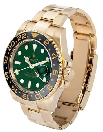 Rolex GMT-Master II 116718 40mm Yellow gold Green 5