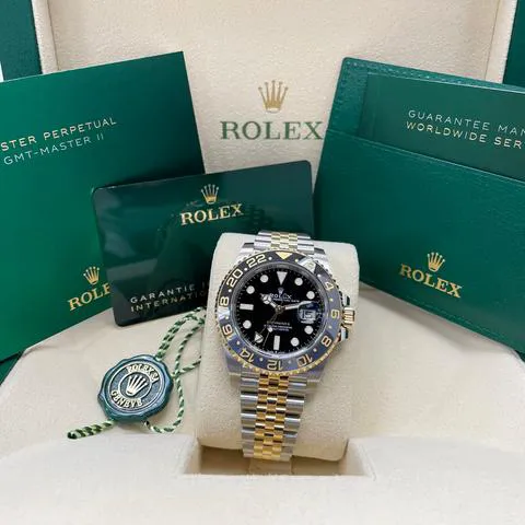 Rolex GMT-Master II 126713GRNR 40mm Yellow gold and Stainless steel Black