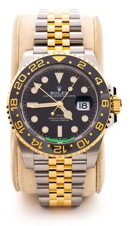 Rolex GMT-Master II 126713GRNR 40mm Yellow gold and Stainless steel Black