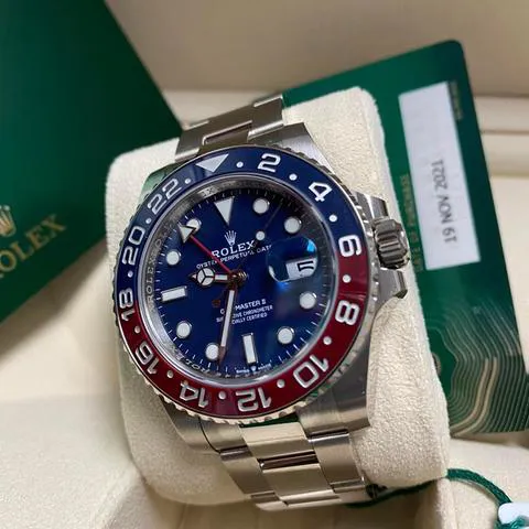 Rolex GMT-Master II 126719BLRO 40mm White gold Blue