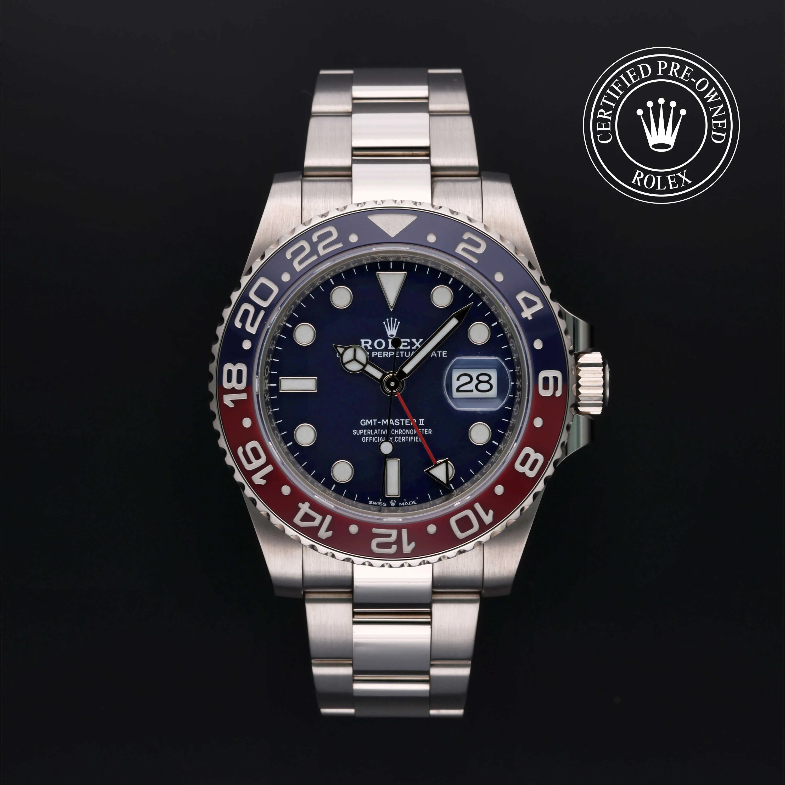 Rolex GMT-Master II 126719BLRO 40mm White gold Blue