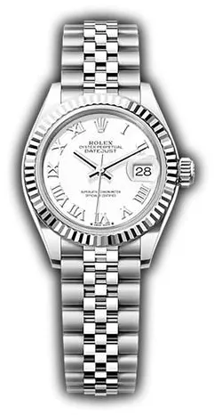 Rolex Lady-Datejust 279174 28mm Stainless steel White