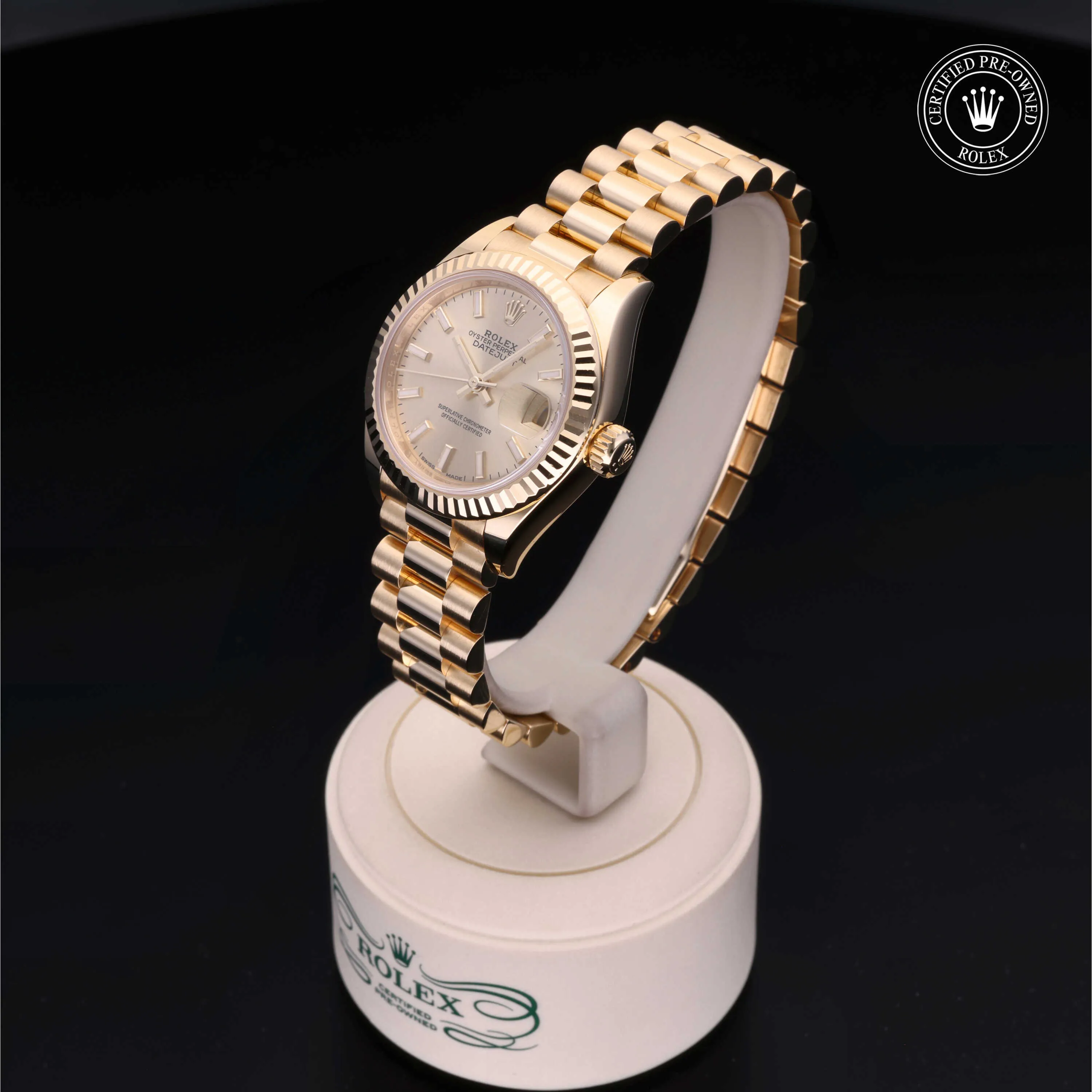 Rolex Lady-Datejust 279178 28mm Yellow gold Champagne 2