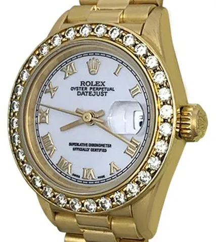 Rolex Lady-Datejust 69178 26mm Yellow gold White