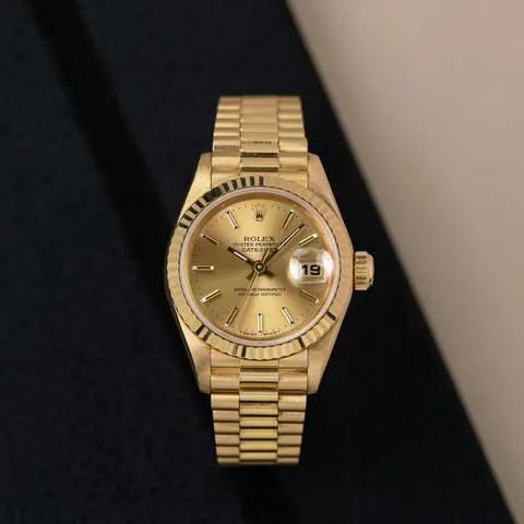 Rolex Lady-Datejust 69178 26mm Yellow gold Champagne