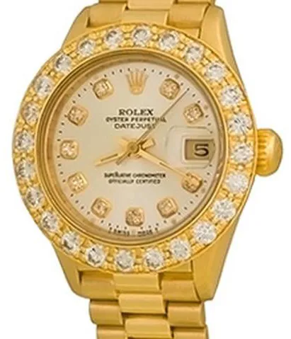 Rolex Lady-Datejust 69178 26mm Yellow gold Silver