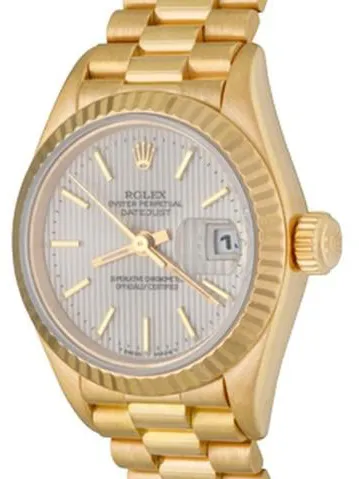 Rolex Lady-Datejust 69178 26mm Yellow gold Silver