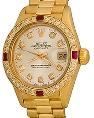 Rolex Lady-Datejust 69178 26mm Yellow gold Silver