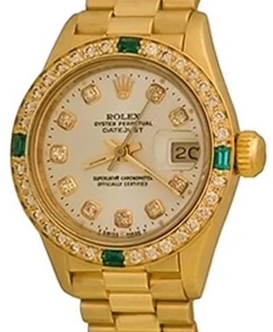 Rolex Lady-Datejust 69178 26mm Yellow gold Silver