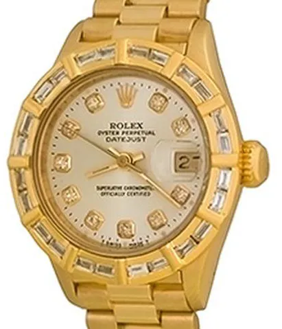 Rolex Lady-Datejust 69178 26mm Yellow gold Silver