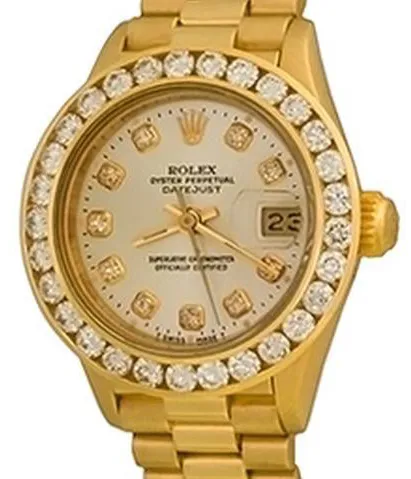 Rolex Lady-Datejust 69178 26mm Yellow gold Silver