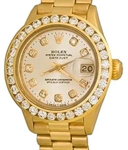 Rolex Lady-Datejust 69178 26mm Yellow gold Silver