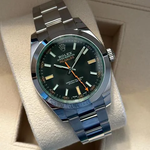 Rolex Milgauss 116400GV 40mm Stainless steel Black