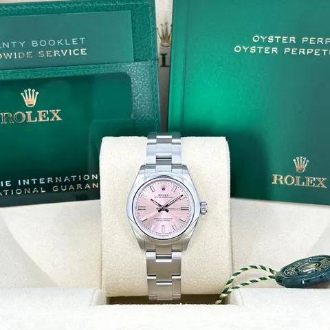 Rolex Oyster Perpetual 28 276200 28mm Stainless steel Pink