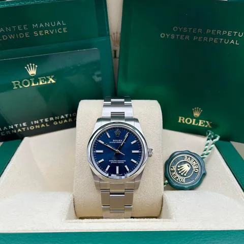 Rolex Oyster Perpetual 34 124200 34mm Steel Blue