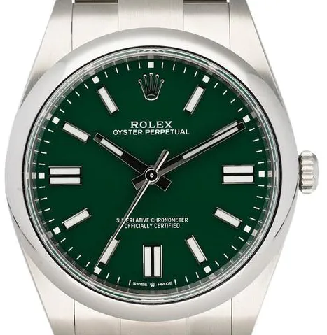 Rolex Oyster Perpetual 41 124300 41mm Stainless steel Green