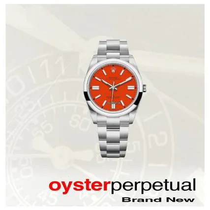 Rolex Oyster Perpetual 41 124300 41mm Stainless steel Red