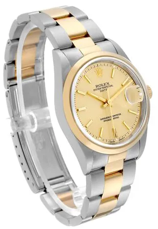 Rolex Oyster Perpetual Date 15203 34mm Yellow gold and Stainless steel Champagne 7