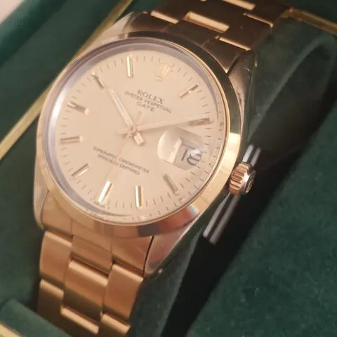 Rolex Oyster Perpetual Date 15505 34mm Yellow gold and Stainless steel Gold