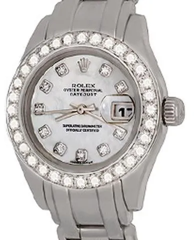 Rolex Lady-Datejust Pearlmaster 80319 28mm White gold Mother-of-pearl