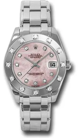 Rolex Pearlmaster 81319 34mm White gold Diamond