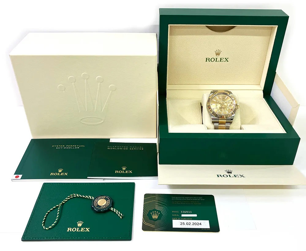 Rolex Sky-Dweller 336933 42mm Yellow gold and stainless steel Champagne 6