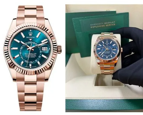 Rolex Sky-Dweller 336935 42mm Rose gold Blue