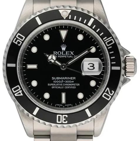 Rolex Submariner 16610 40mm Stainless steel Black