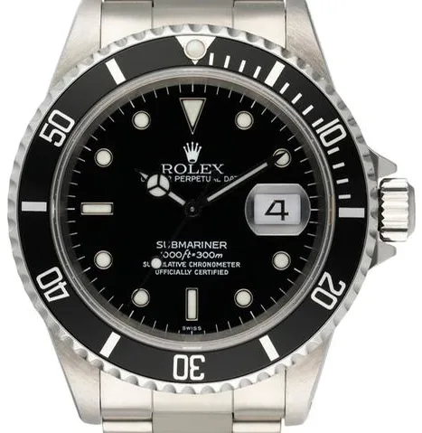 Rolex Submariner 16610 40mm Stainless steel Black