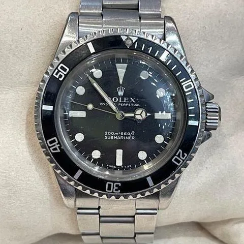 Rolex Submariner 5513 40mm Stainless steel Black