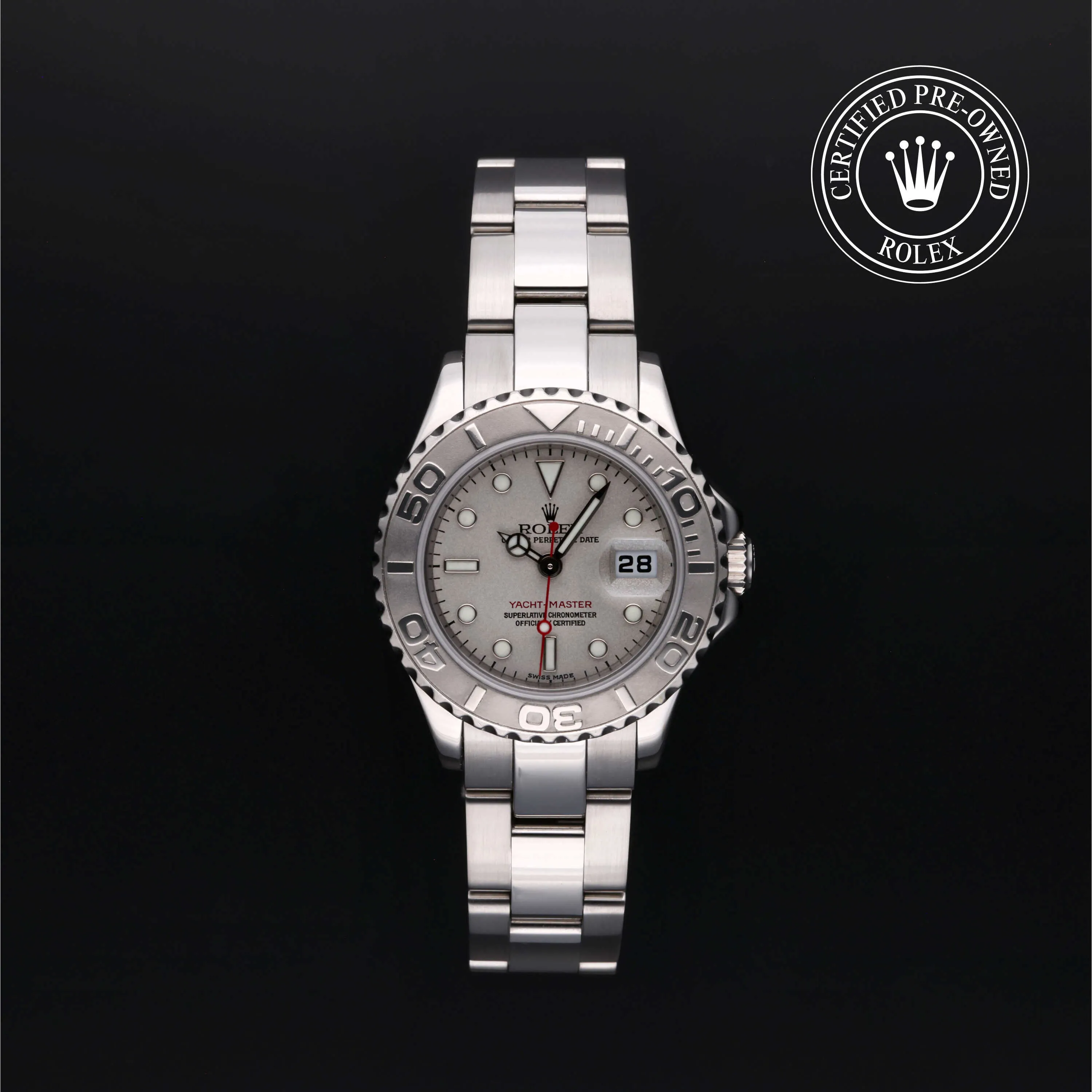 Rolex Yacht-Master 169622 29mm Platinum and Oystersteel Silver