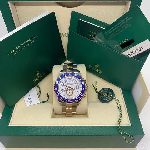 Rolex Yacht-Master II 116681 44mm Yellow gold and Stainless steel White