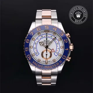 Rolex Yacht-Master II 116681 Oystersteel and Everose gold White