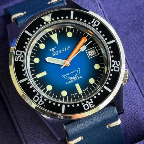 Squale 1521PROFD.PB 42mm Stainless steel Blue