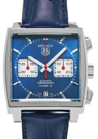 TAG Heuer Monaco Calibre 12 CAW2111.FC6183 39mm Stainless steel Blue