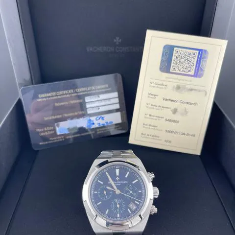 Vacheron Constantin Overseas Chronograph 5500V/110A-B148 42.5mm Stainless steel Blue 2