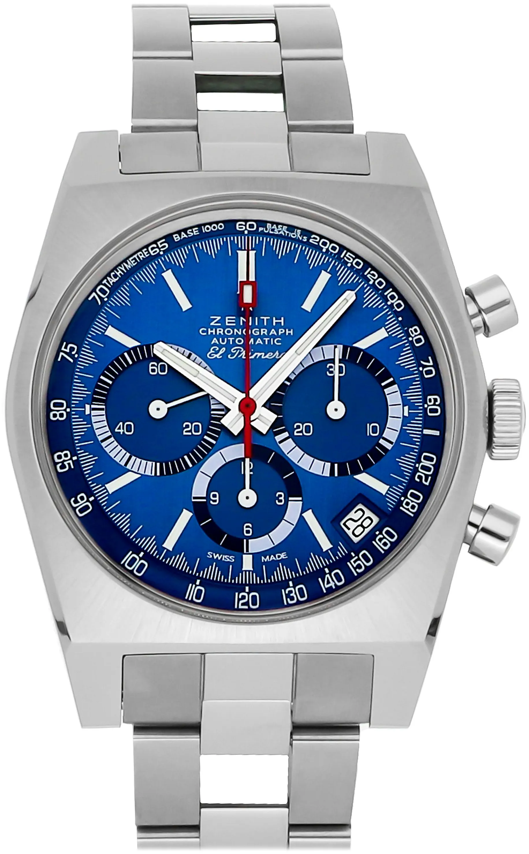 Zenith Revival 95.A3818.400/51.M3818 37mm Titanium Blue