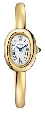 Cartier Baignoire WGBA0018 24.5mm Yellow gold Silver