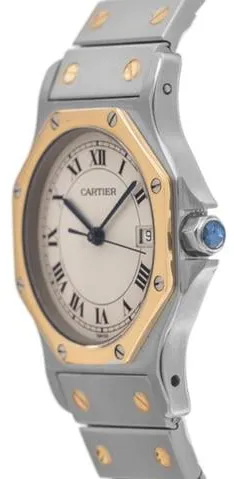 Cartier Santos 187902 30mm Yellow gold and Stainless steel 3