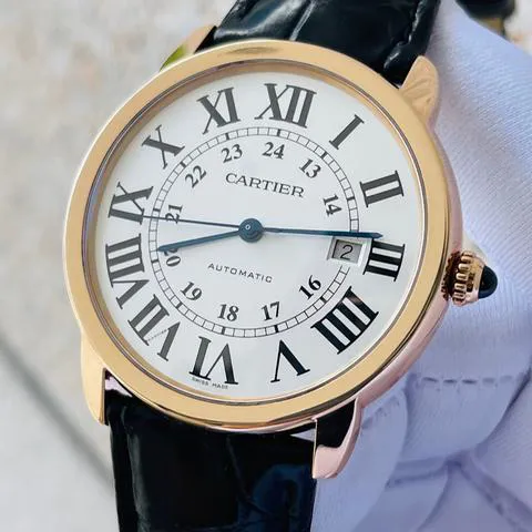 Cartier Ronde Solo de Cartier W6701009 42mm Rose gold Silver