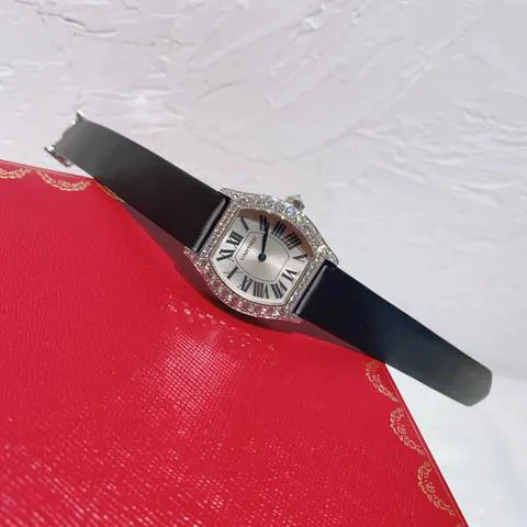 Cartier Tortue WA507231 34mm White gold Silver 5