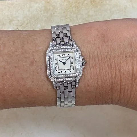 Cartier Panthère 1660 22mm White gold Champagne 3