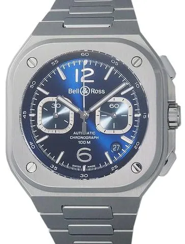 Bell & Ross Urban BR05C-BU-ST/SST 42mm Stainless steel Blue