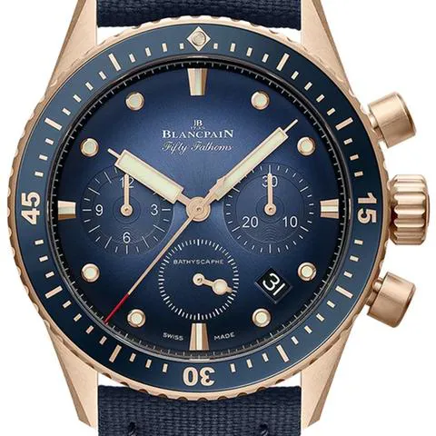 Blancpain Bathyscaphe Chronographe Flyback 5200 3640 O52B 43mm Rose gold Blue